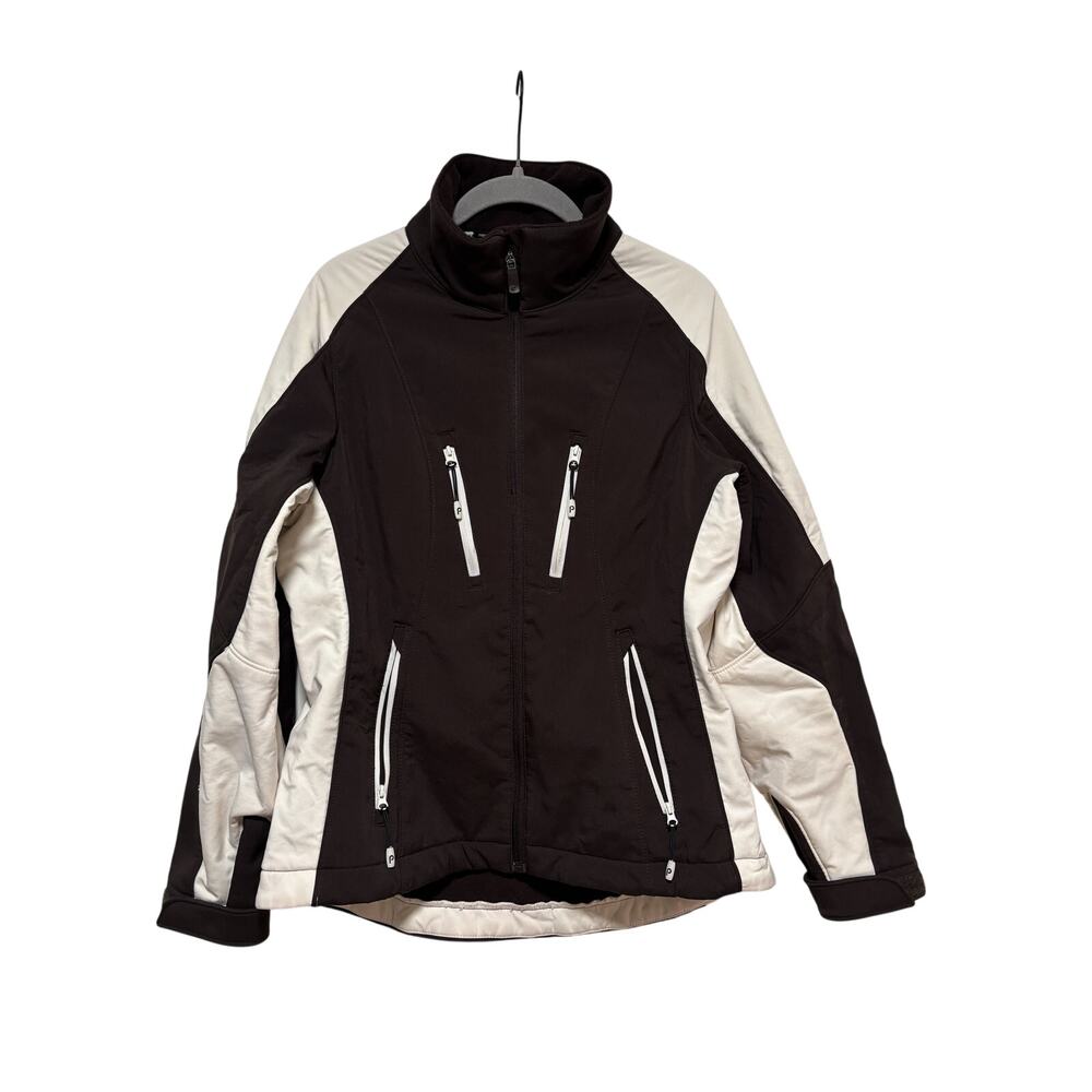 Predator Women's Brown and White Zip Jacket Large - Picture 6 of 9